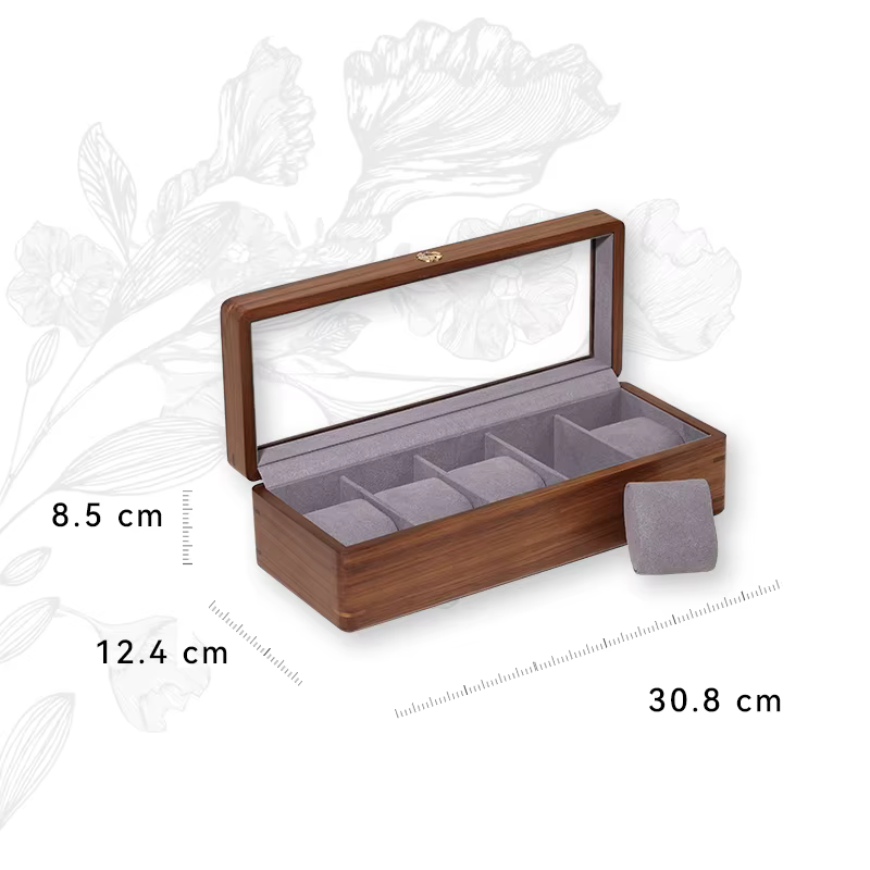 Boîtes de rangement de montres en bois massif, boîte de rangement, boîte de rangement, boîte de prés
