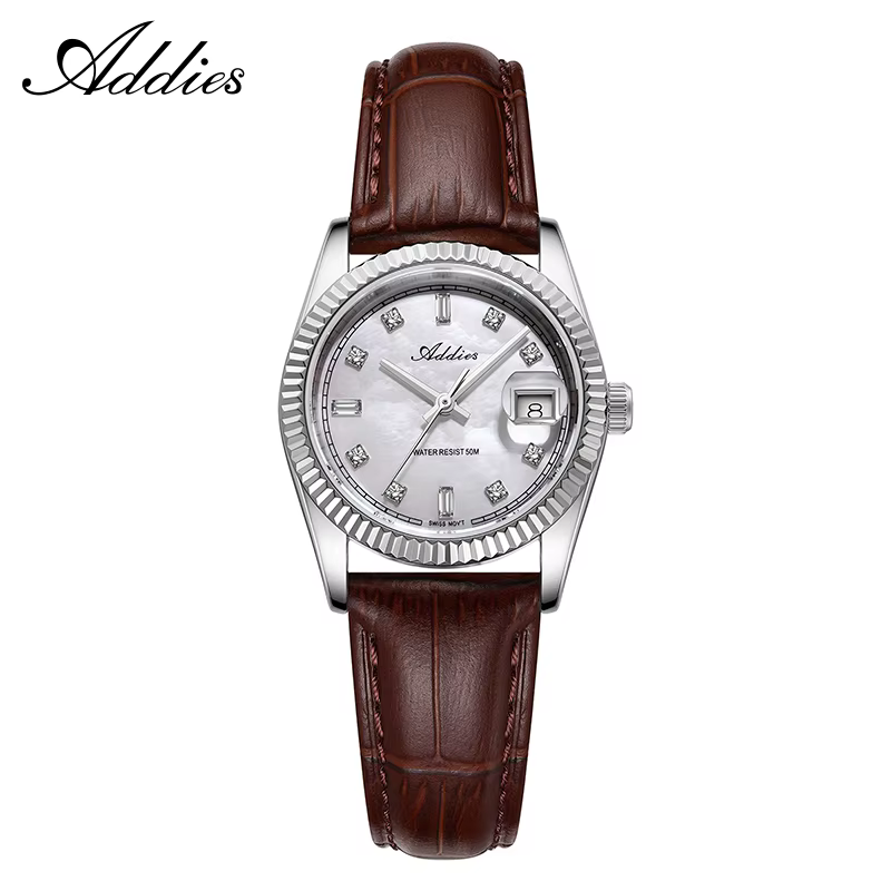 ADDIES – montre de luxe pour femmes, en acier inoxydable, à Quartz japonais 585, étanche 5 bars, pou