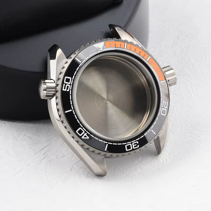 Boîtier de montre en titane à 3 heures C3, verre saphir super lumineux, boîtier de montre de plongée