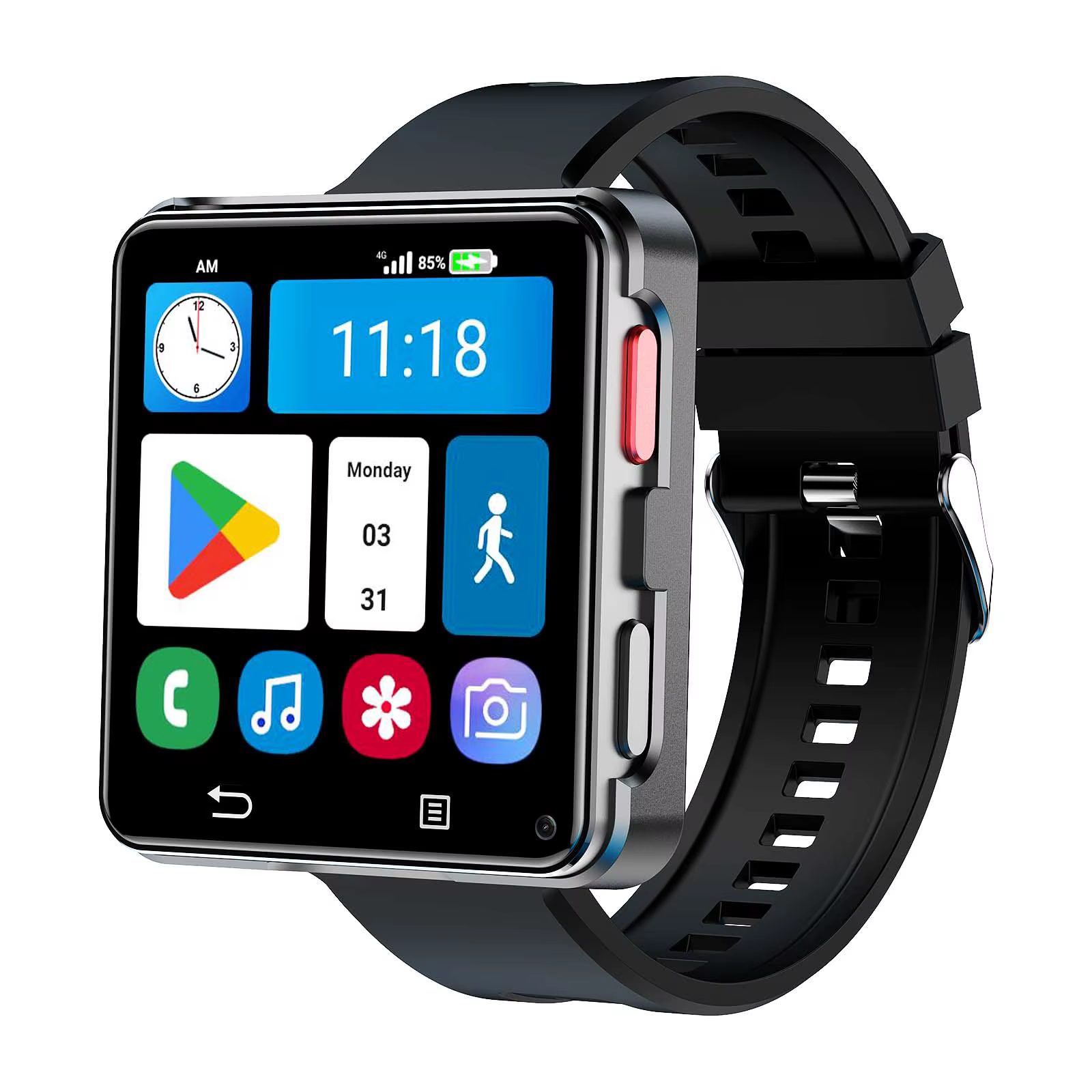 S222 montre intelligente 4G carte SIM 4GB RAM 64GB ROM MTK6761 Android 11.0 avec 800W double caméra 