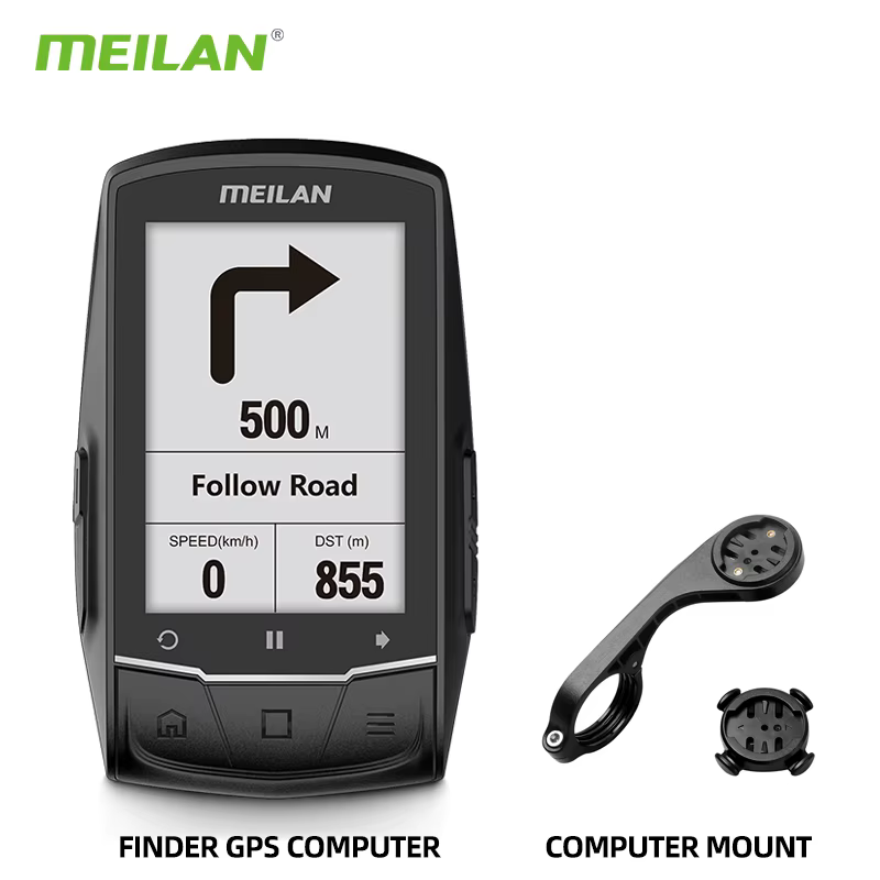 MEILAN M1 Finder GPS ordinateur de vélo 2.6 pouces grand écran cyclisme en plein air Navigation sans