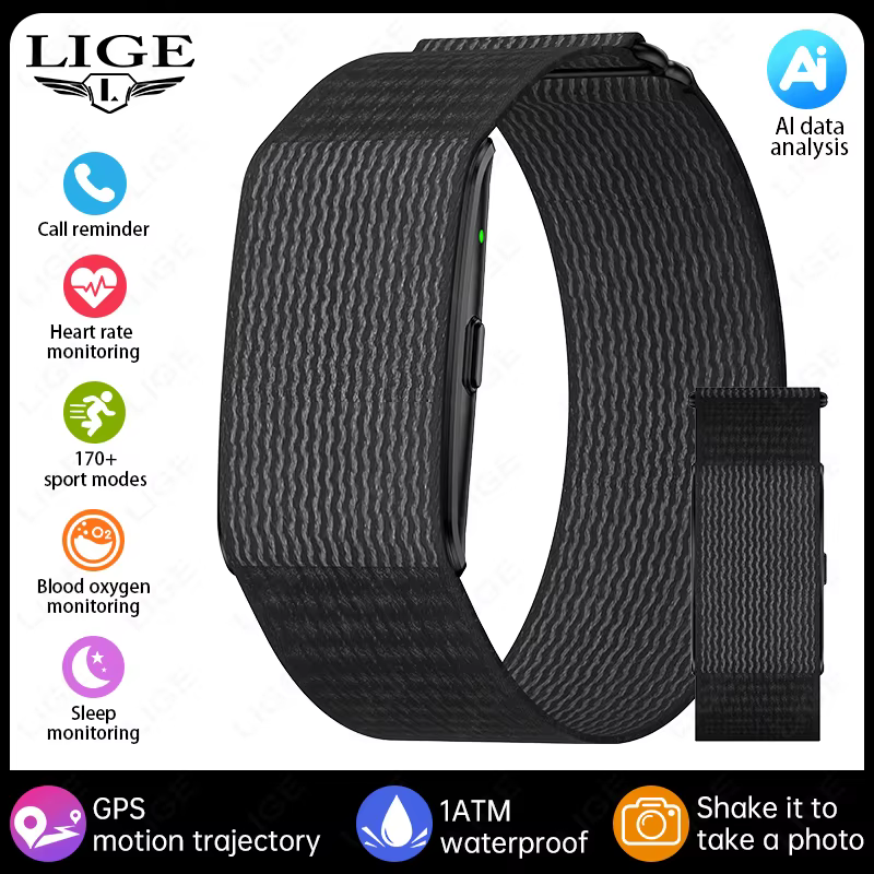 Nouveau sans écran montre intelligente hommes GPS course trajectoire Ultra léger Bracelet sang oxygè