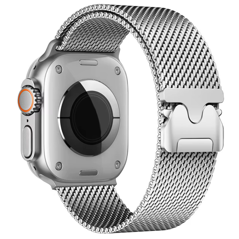 Bracelet à boucle milanaise pour Apple Watch 11 10 42mm 46mm, accessoires magnétiques pour Iwatch Ul