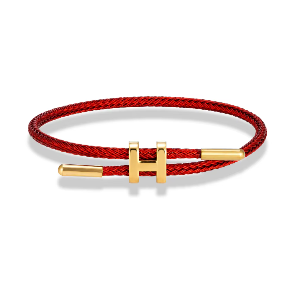 Bracelet de luxe multicolore ajustable avec breloques, en fil d'acier inoxydable, résistant à la déc