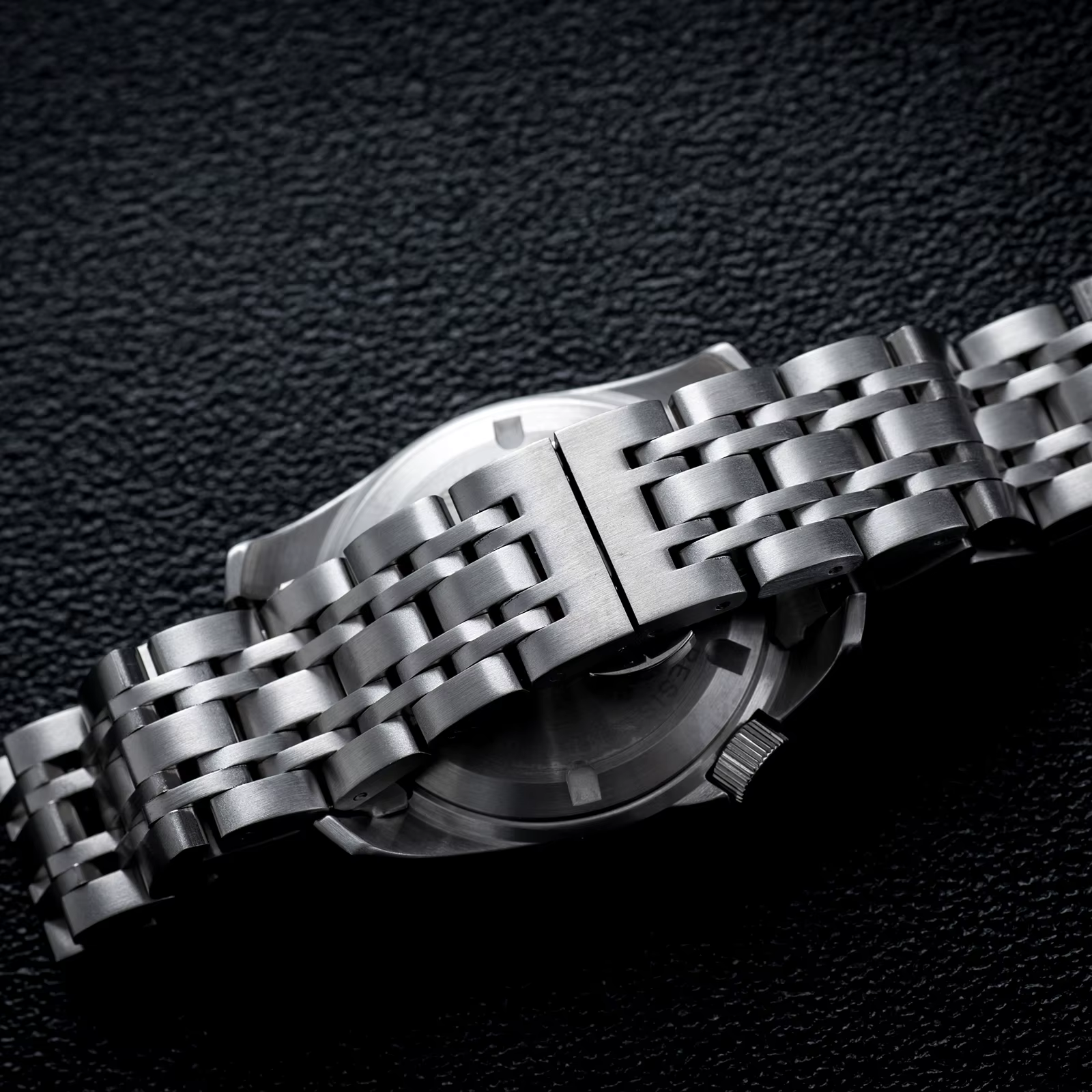 Saphir cristal hommes montres japon mouvement étanche 5Bar natation luxe affaires en acier inoxydabl