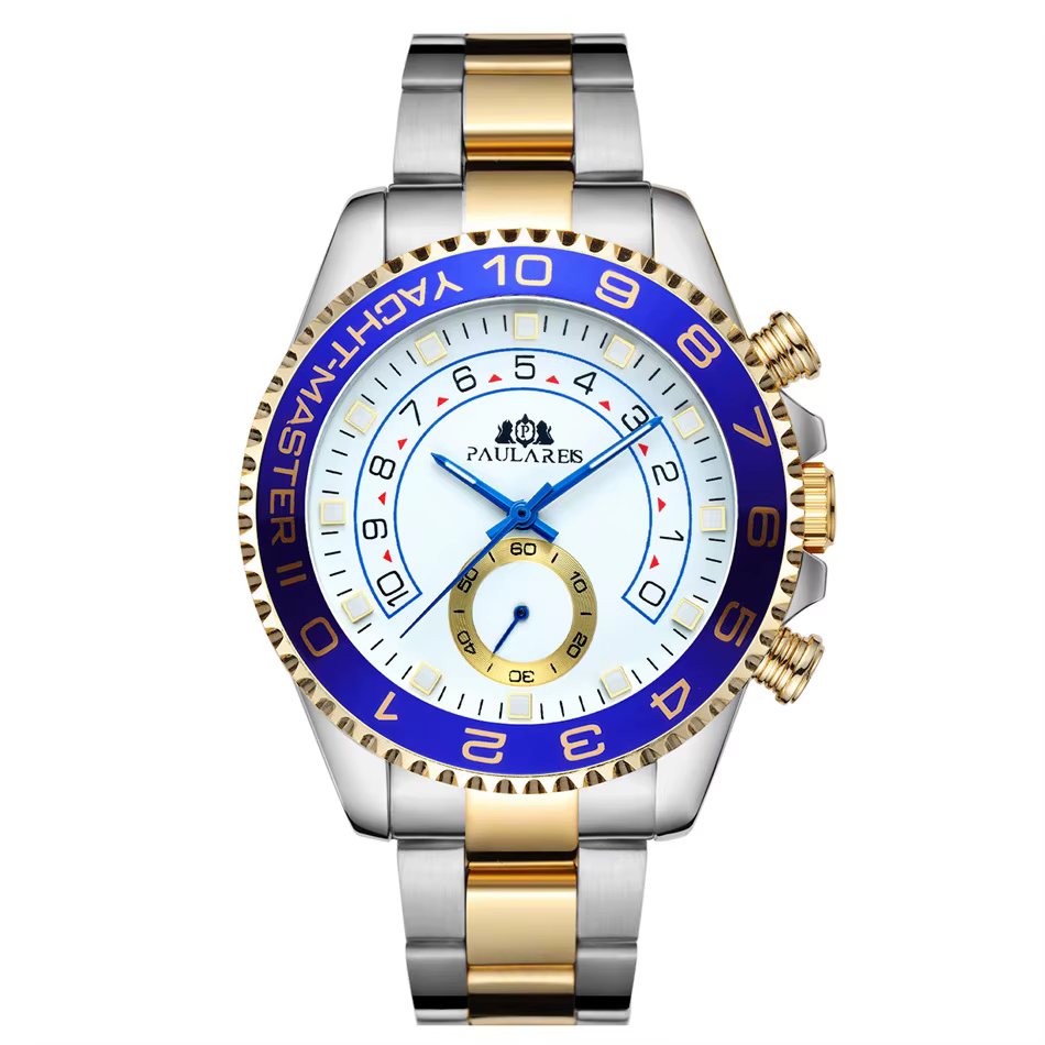 PAULAREIS P marque de luxe automatique auto vent montres mécaniques pour hommes en acier inoxydable