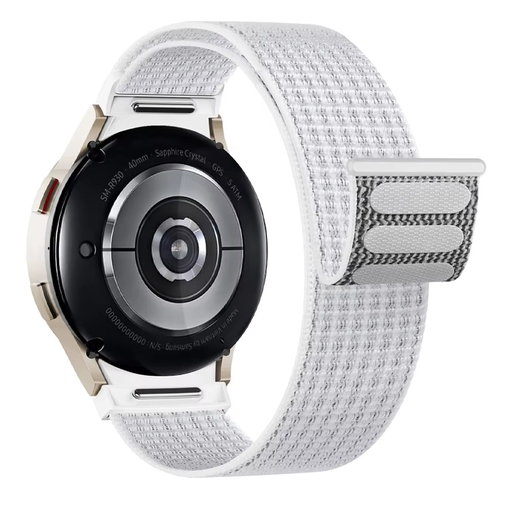 Bracelet pour Samsung Galaxy Watch 7/6/4/classique/5 pro 44mm 40mm poignet sans espaces en Nylon spo