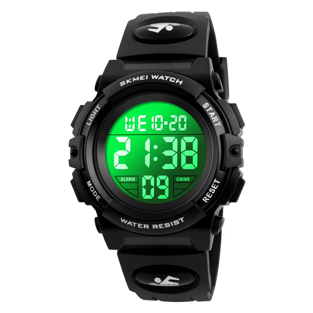 SKMEI 1266 montres pour enfants pour garçon fille couleur affichage LED réveil numérique étanche spo