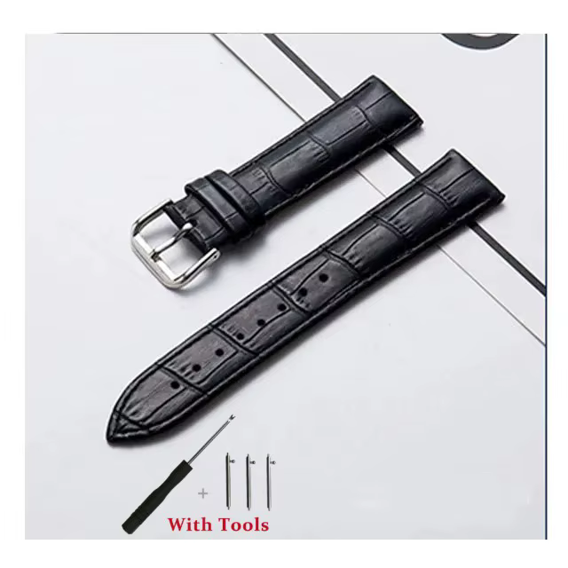16mm 18mm 20mm 22mm 24mm bracelet de montre en cuir de veau à dégagement rapide pour femmes bracelet