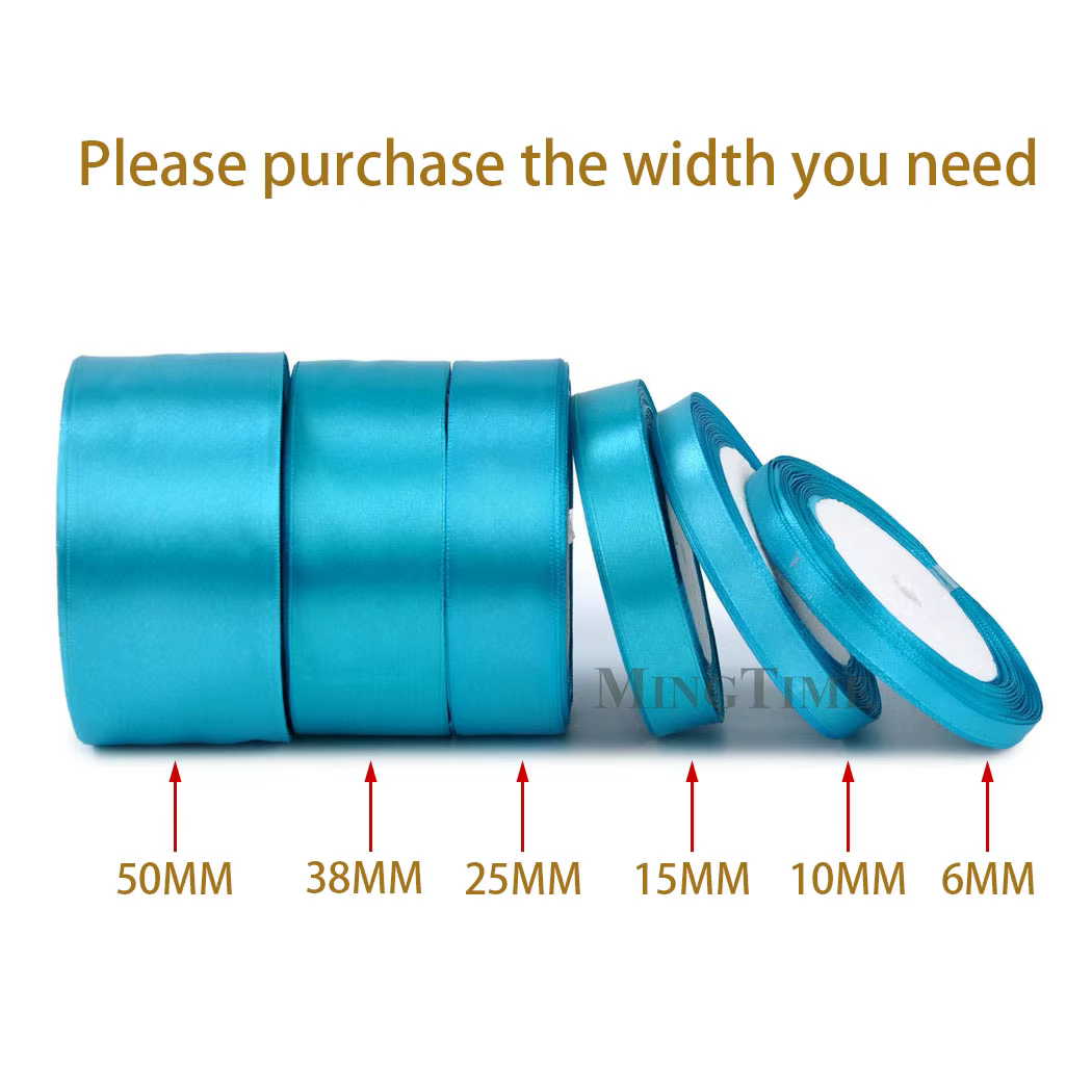 Ruban en Satin 22 mètres 6mm 10mm 15mm 25mm 38mm 50mm, parfait pour ceinture, nœud cadeau, bricolage