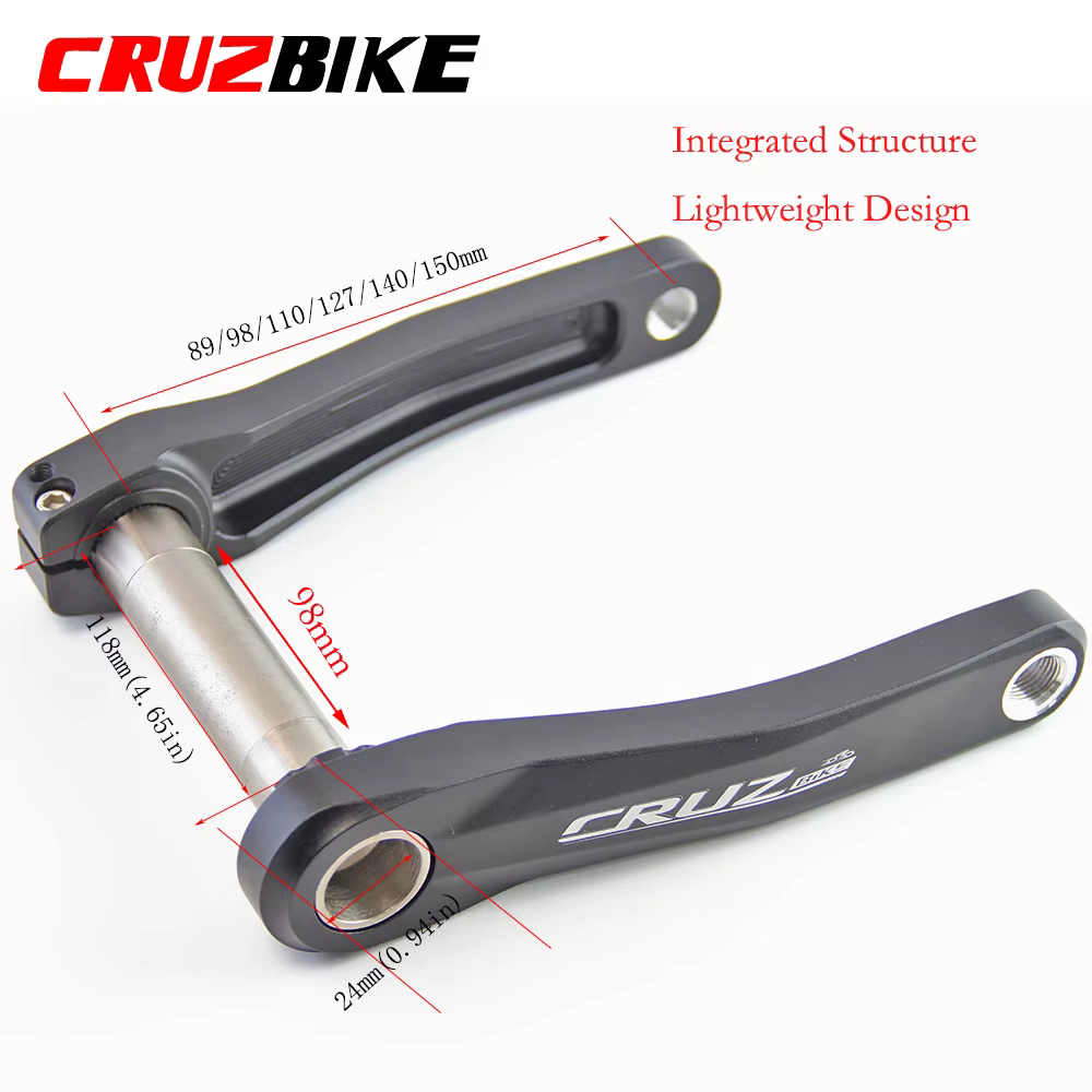 CRUZbike 89/98/110/127/140/150mm alliage d'aluminium vtt enfant vélo manivelle enfants pliant vélo p