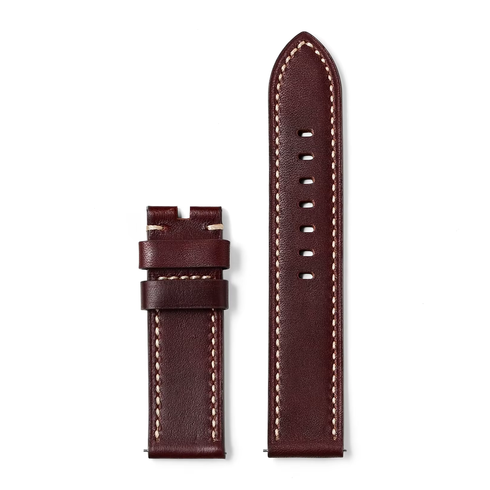 Bracelet de montre en cuir véritable pour Panerai, à dégagement rapide, double face, en cuir de vach
