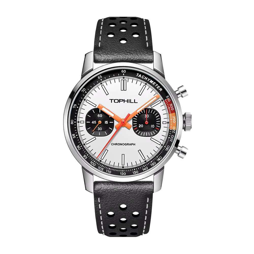 TOPHILL montre 1963 chronographe mécanique montre-bracelet mouette ST1901 mouvement pilote montre po