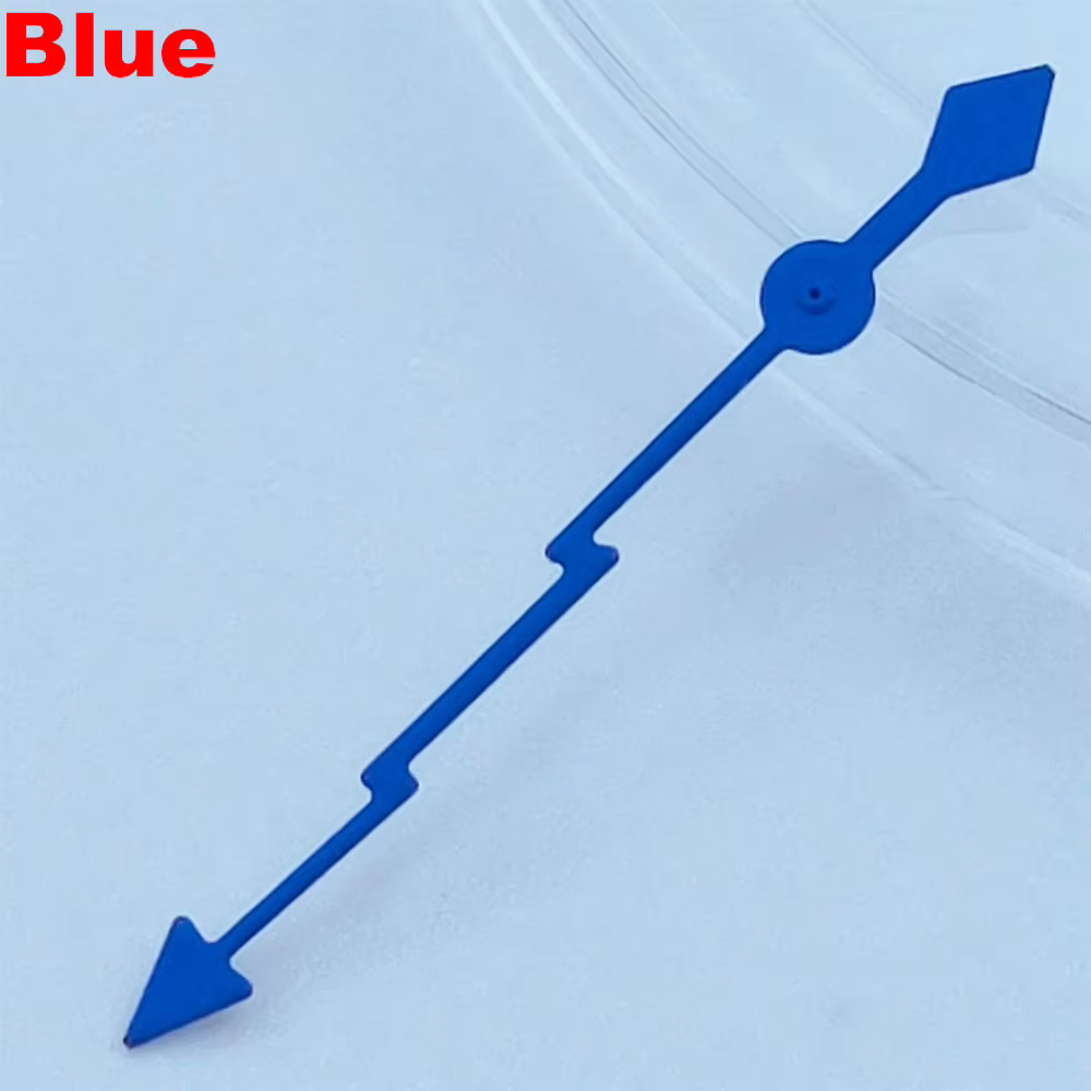 Aiguilles de montre lumineuses multicolores (rouge, jaune, violet, bleu) de 13 mm, compatibles avec