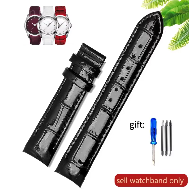 Bracelet de montre en cuir véritable pour femme, étanche à la sueur, accessoires de bracelet de mont