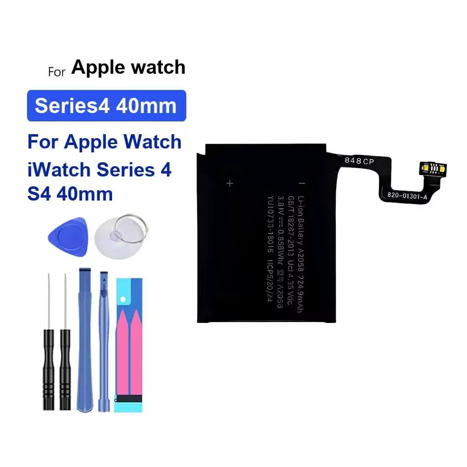 Batterie de montre haute capacité pour Apple Watch pour iWatch Series 4 S4 40mm Series4
