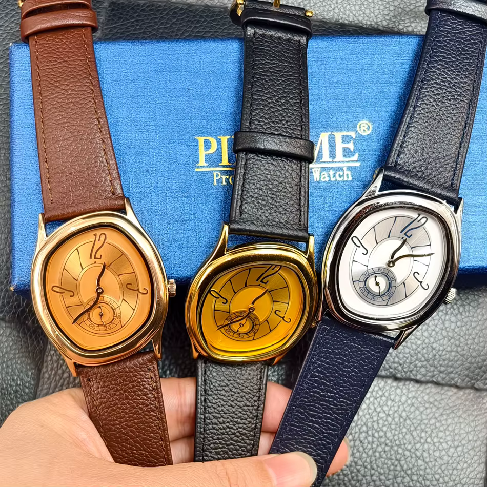 Série innovante de montres en quartz de forme spéciale avec mouvement importé, cadran de 32 mm, brac