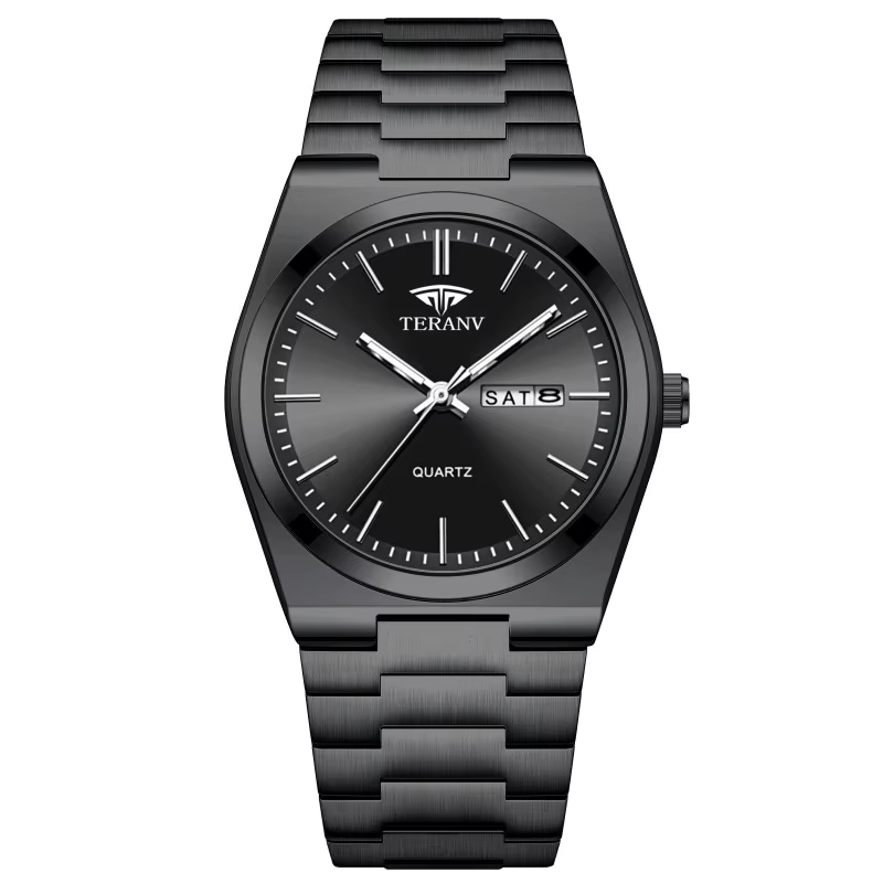 Montre pour homme, montre à quartz ultra-fine lumineuse, tendance et décontractée
