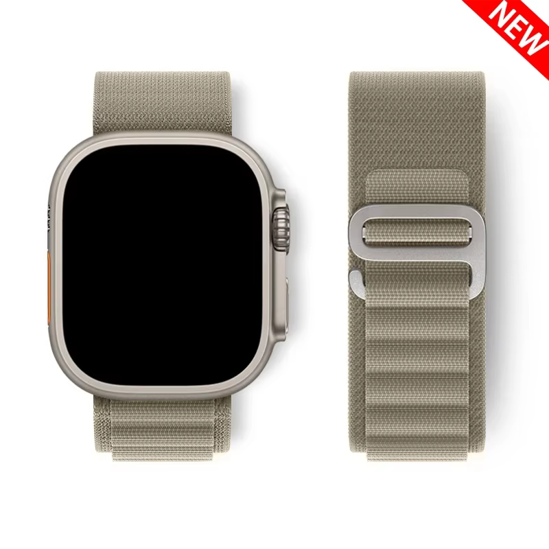 Boucle alpine pour bracelet de montre apple ultra2 49mm 40-44mm 45mm 41mm 38mm bracelet de sport à c