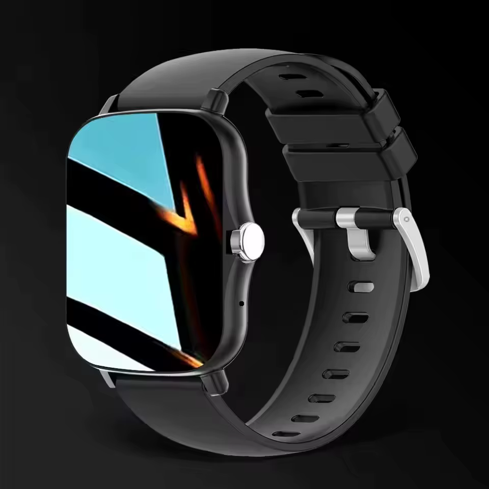 Montre connectée avec écran tactile complet, rappel d'appels et de messages, contrôle de la musique 