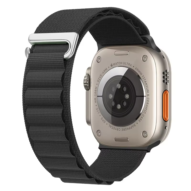 Bracelet en Nylon à boucle alpine pour bracelet de montre Apple 49mm 42mm 44mm 45mm 41mm 40mm 38mm b