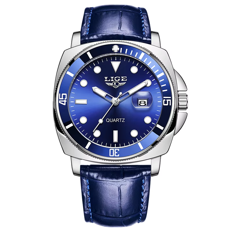 Montre LIGE pour homme, montre de sport militaire tendance, montre à quartz pour homme, marque origi
