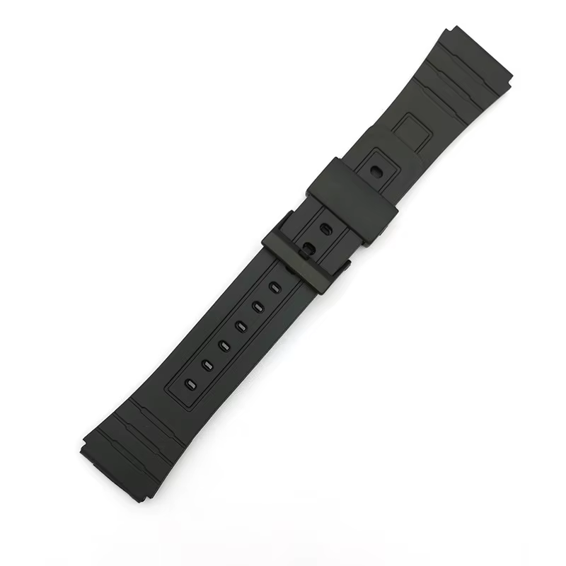 Bracelet de montre en plastique pour CASIO F-91W, 12/14/16/18/20/22mm, boucle à aiguille, accessoire