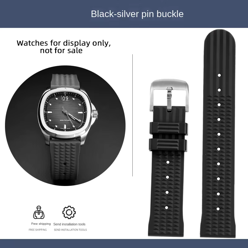 Bracelet en caoutchouc 22mm M049 TV bracelet vert 22mm pour Mido nouveau bracelet de montre Multipor