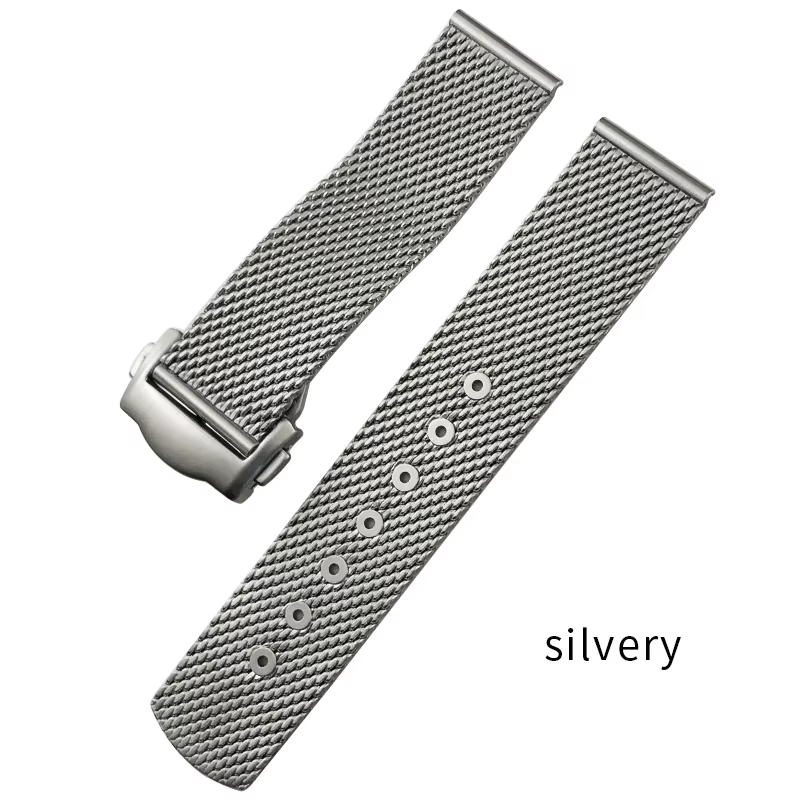 Bracelet de montre tissé en acier inoxydable, 19mm 20mm, pour Omega Seamaster AT150 Aqua Terra Speed