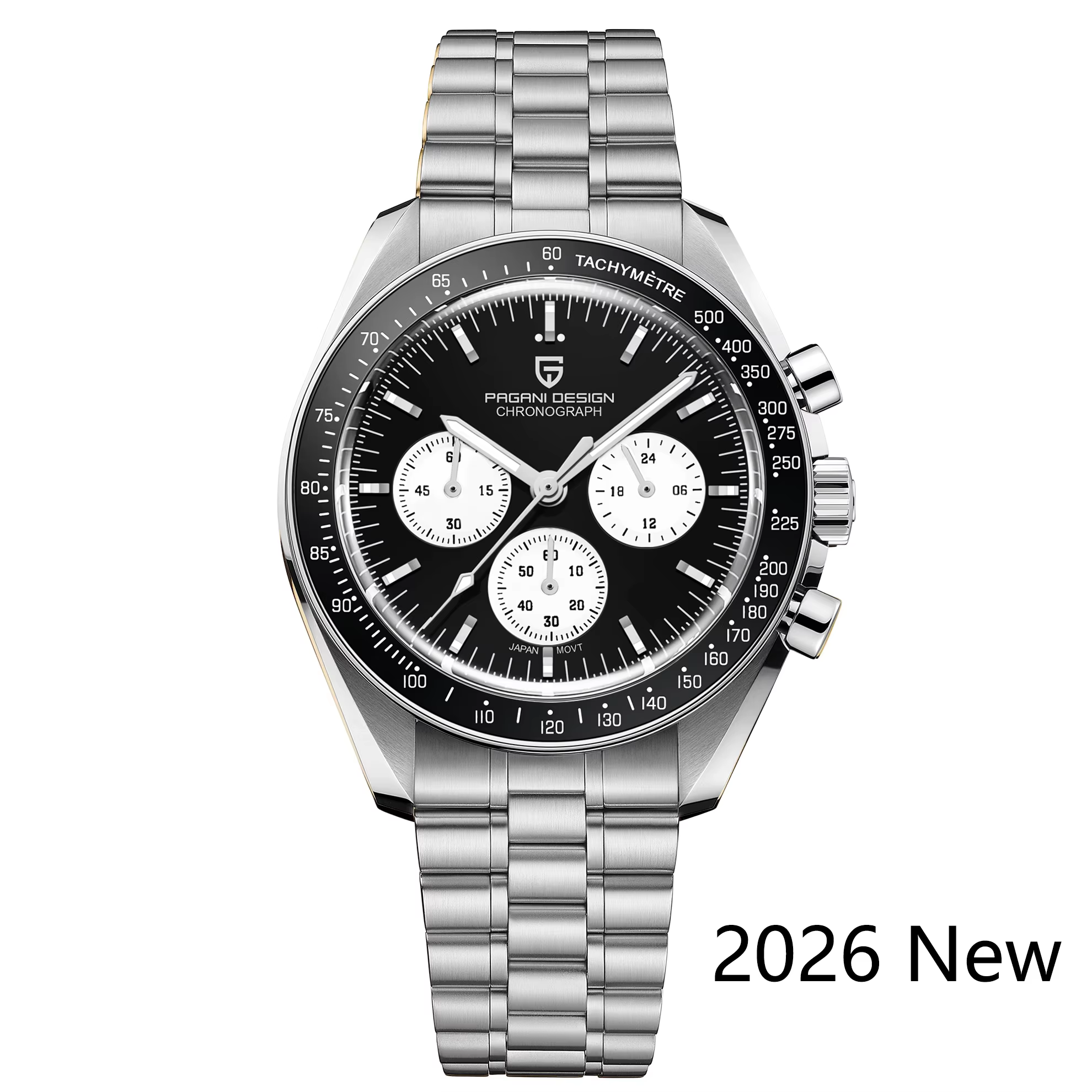 PAGANI DESIGN 2026 Nouvelles Montres pour Hommes Panda Moon Watch Montre à Quartz de Luxe pour Homme