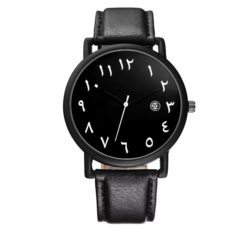 Montres pour hommes 2025 Simple Sport chiffres arabes montres à Quartz analogiques mode décontracté