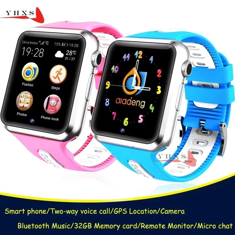 Montre intelligente Bluetooth avec traceur GPS, avec caméra, podomètre, moniteur à distance, écran t