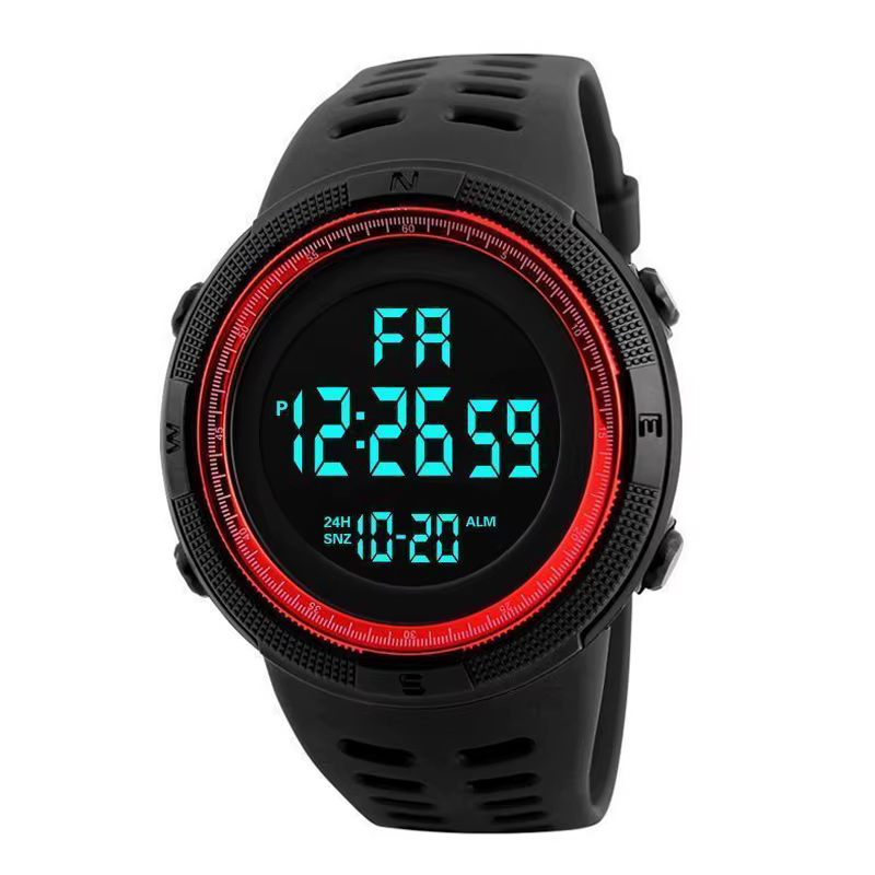 Montres numériques pour hommes multifonction militaire hommes sport montre-bracelet résistant à la s