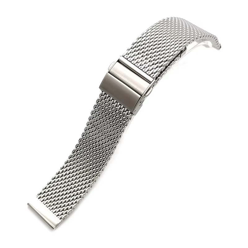 Bracelet de Montre Milanaise pour IWC Omega Seam84Breitling SeATM, Maille 20mm 22mm, Métal Haut de G