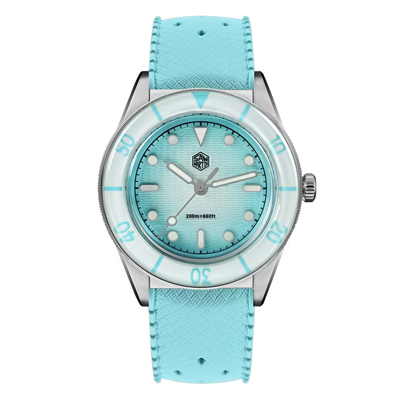 San Martin – montre à Quartz pour femmes, 32.5mm, étanche 20ATM, BGW-X1, cadran Guilloche MOP lumine