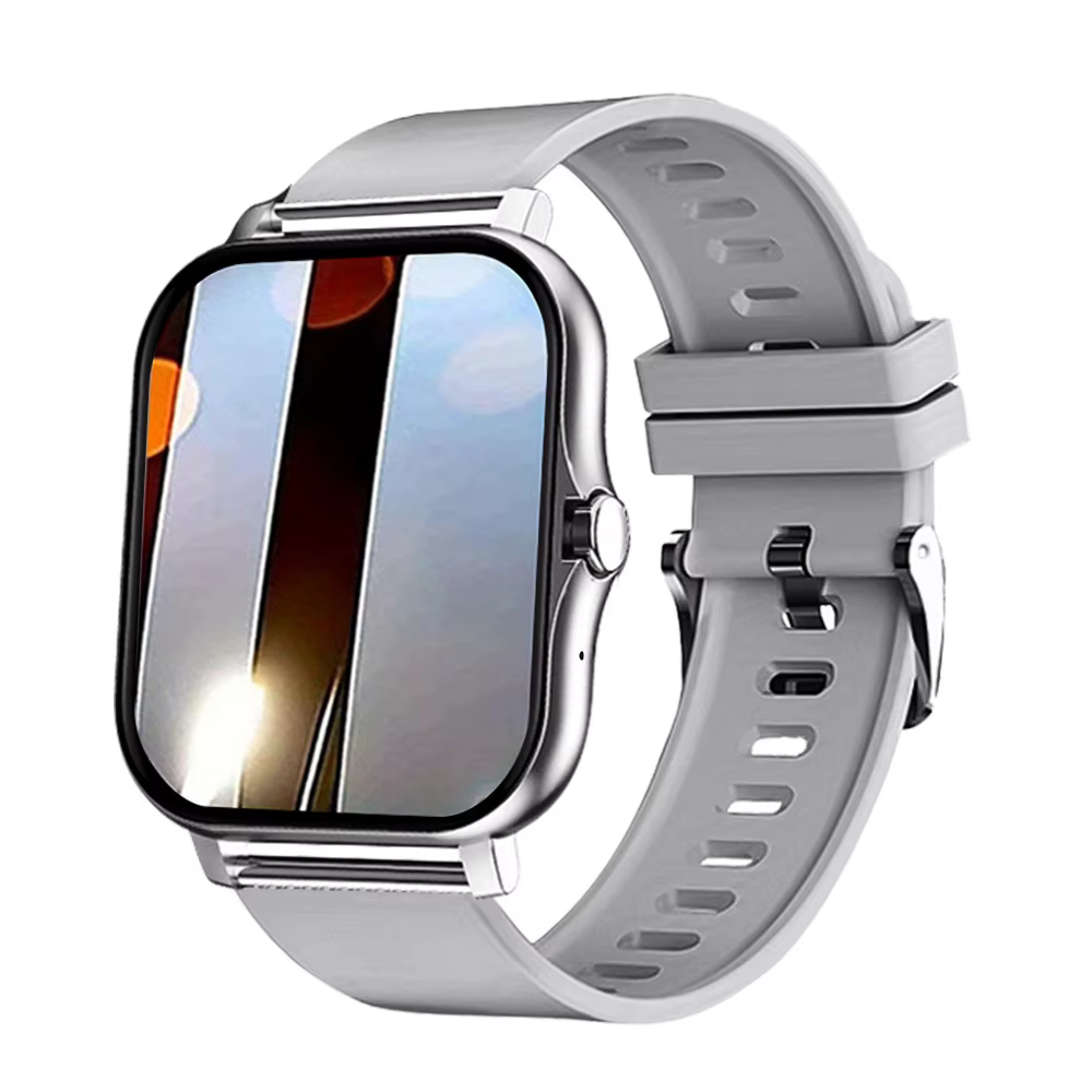 Montre connectée de Sport carrée pour Android/IOS, moniteur de fréquence cardiaque/sommeil, moniteur