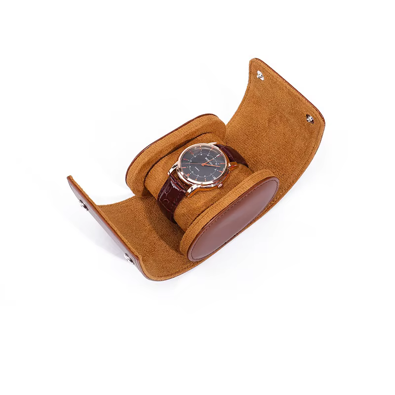 Embers cuir montre rouleau 1 2 3 fentes luxe véritable montre boîte de rangement sac de voyage boîti