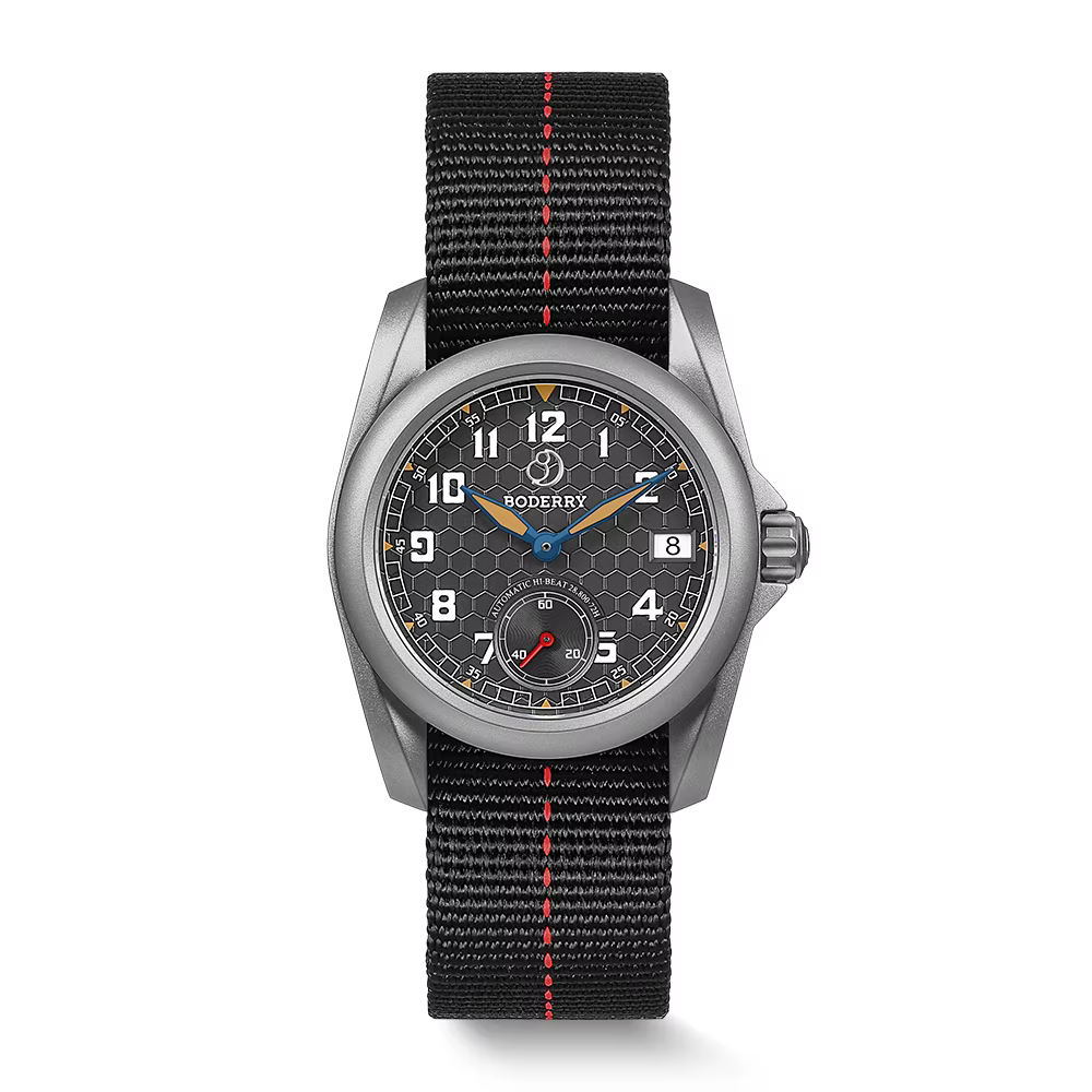 BODERRY hommes montre automatique 40MM titane pilote Sport mécanique montre-bracelet 10ATM étanche s