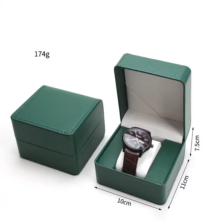 Boîte de rangement de montre en PU, vitrine de montre unique, support de montre-bracelet, organisate