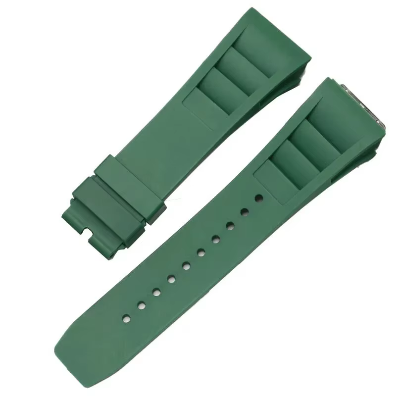 Bracelet de montre en caoutchouc souple de haute qualité, 25mm-20mm, pour Richard Mille série RM011,