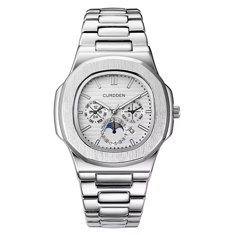 Véritable CURDDEN Super marque Montres de créateur pour hommes mode alliage bande Date montre à Quar
