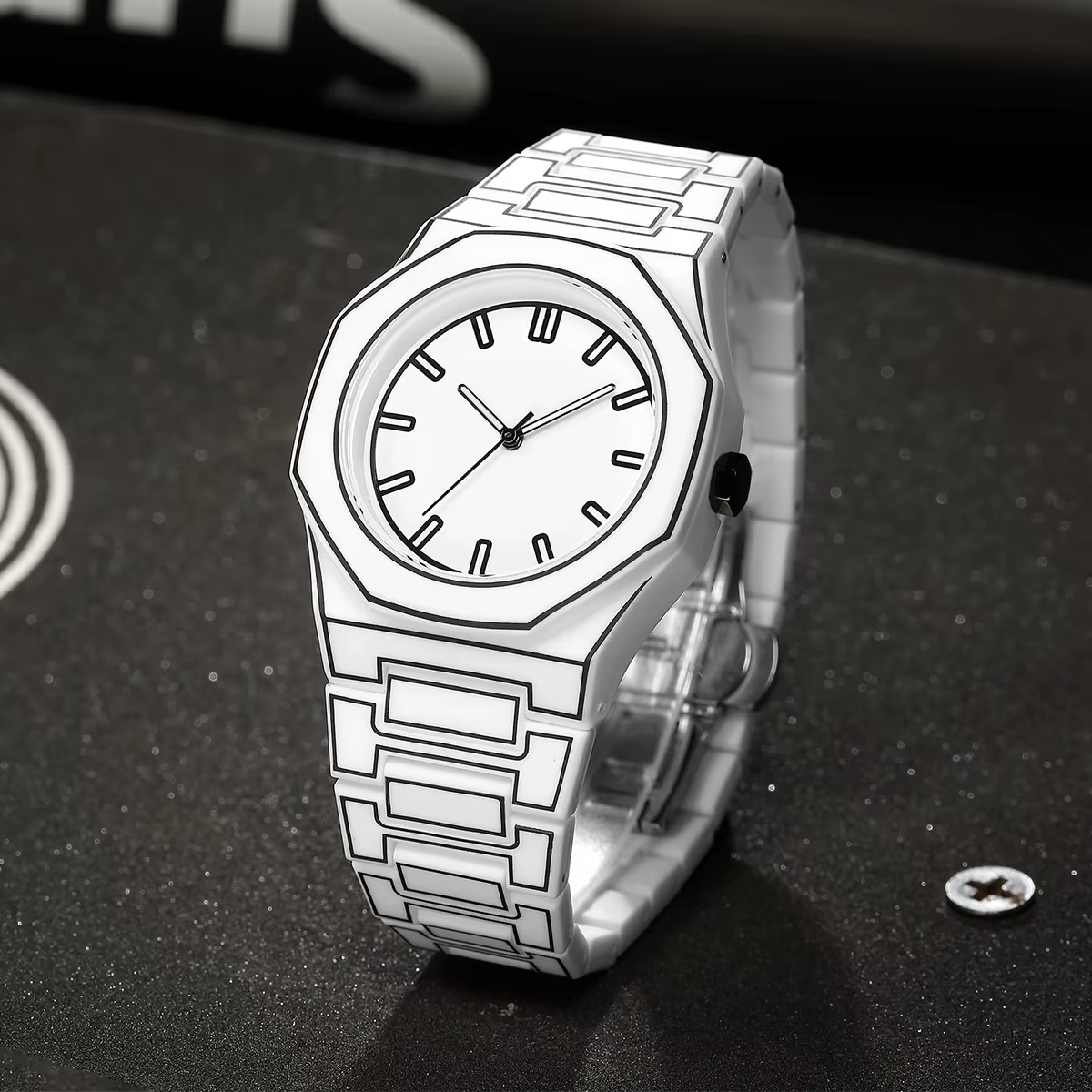 2025 nouveaux hommes créatifs montre en Silicone VA VA VOOM marque mouvement à Quartz lignes créativ