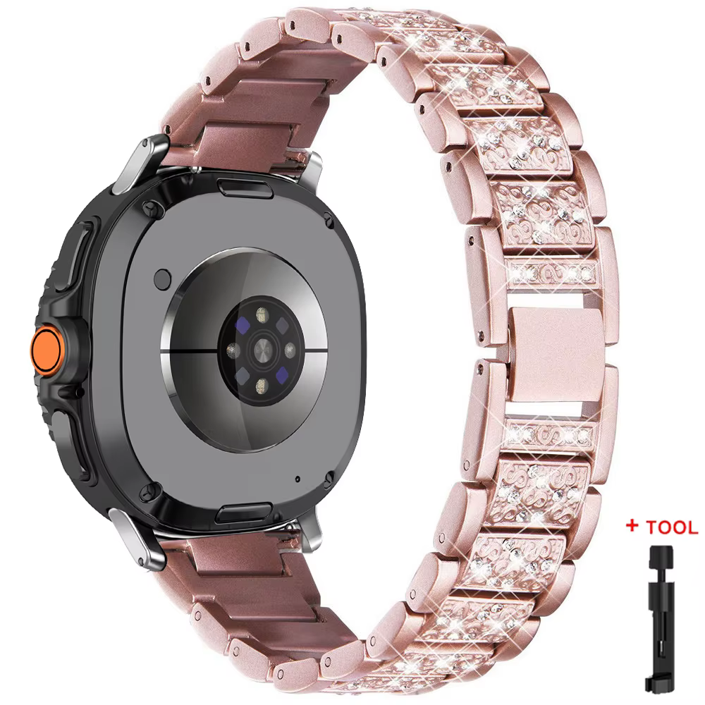 Bracelet femme pour Samsung Galaxy Watch 8 40mm 44mm Bracelet de remplacement Bracelet diamant de lu