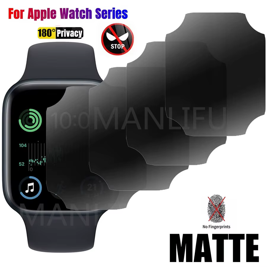 Film Hydrogel Anti-Espion pour Apple Watch, Protecteur d'Écran de Confidentialité, Ultra 49mm 45mm 4