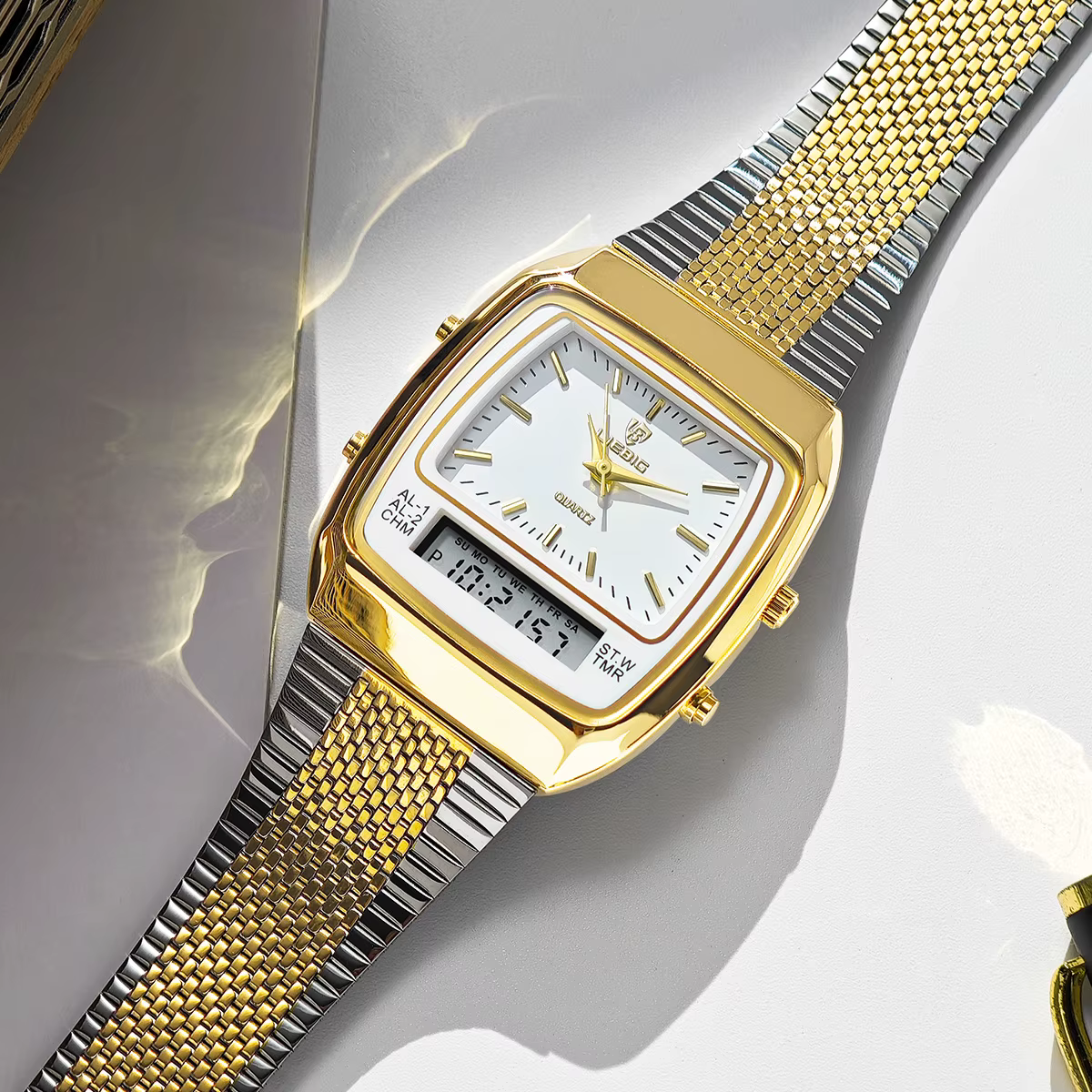 Montres à quartz LIEBIG de luxe à double affichage pour hommes et femmes, mode, sport de plein air,