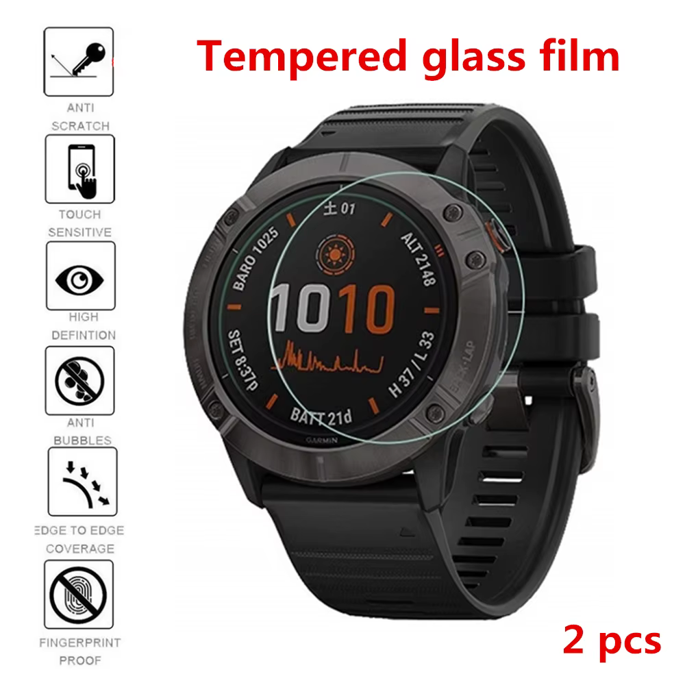 Film de protection en verre trempé HD pour Garmin Fenix 5 5s 6 6S 6X 7 7S 7X / Forerunner245 945 735