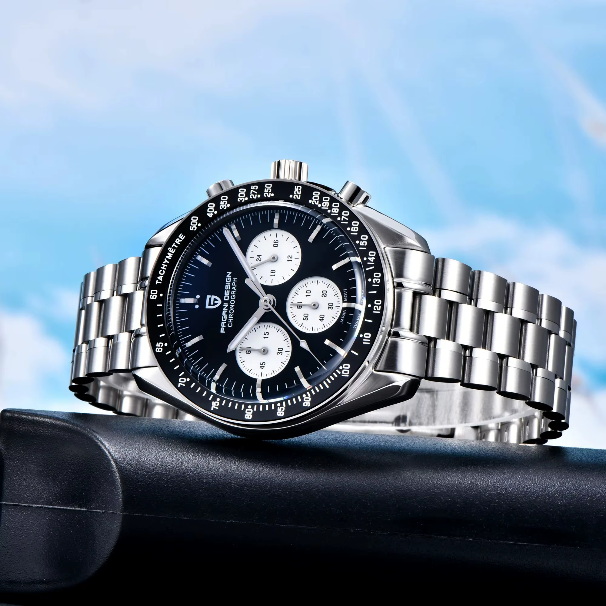 PAGANI DESIGN 2026 Nouvelles Montres pour Hommes Panda Moon Watch Montre à Quartz de Luxe pour Homme