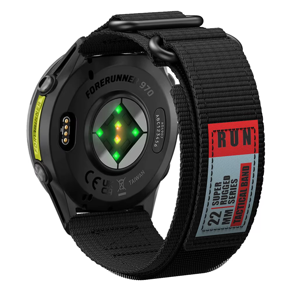 Bracelet de montre tactique en nylon pour sports de plein air, pour Garmin Forerunner 970 965 955 So
