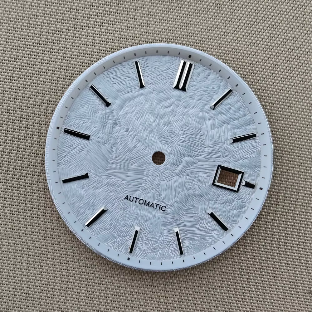 Cadran de montre à motif rose chaud de 33,5 mm sans logo pour Seiko Grand Heritage Sakura-Kakushi SB