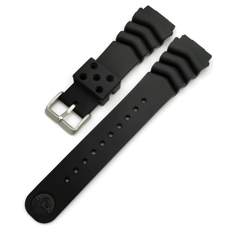 Bracelet en Silicone pour hommes et femmes, 18mm 20mm 22mm, pour Seiko, Sport, étanche, plongée, cao